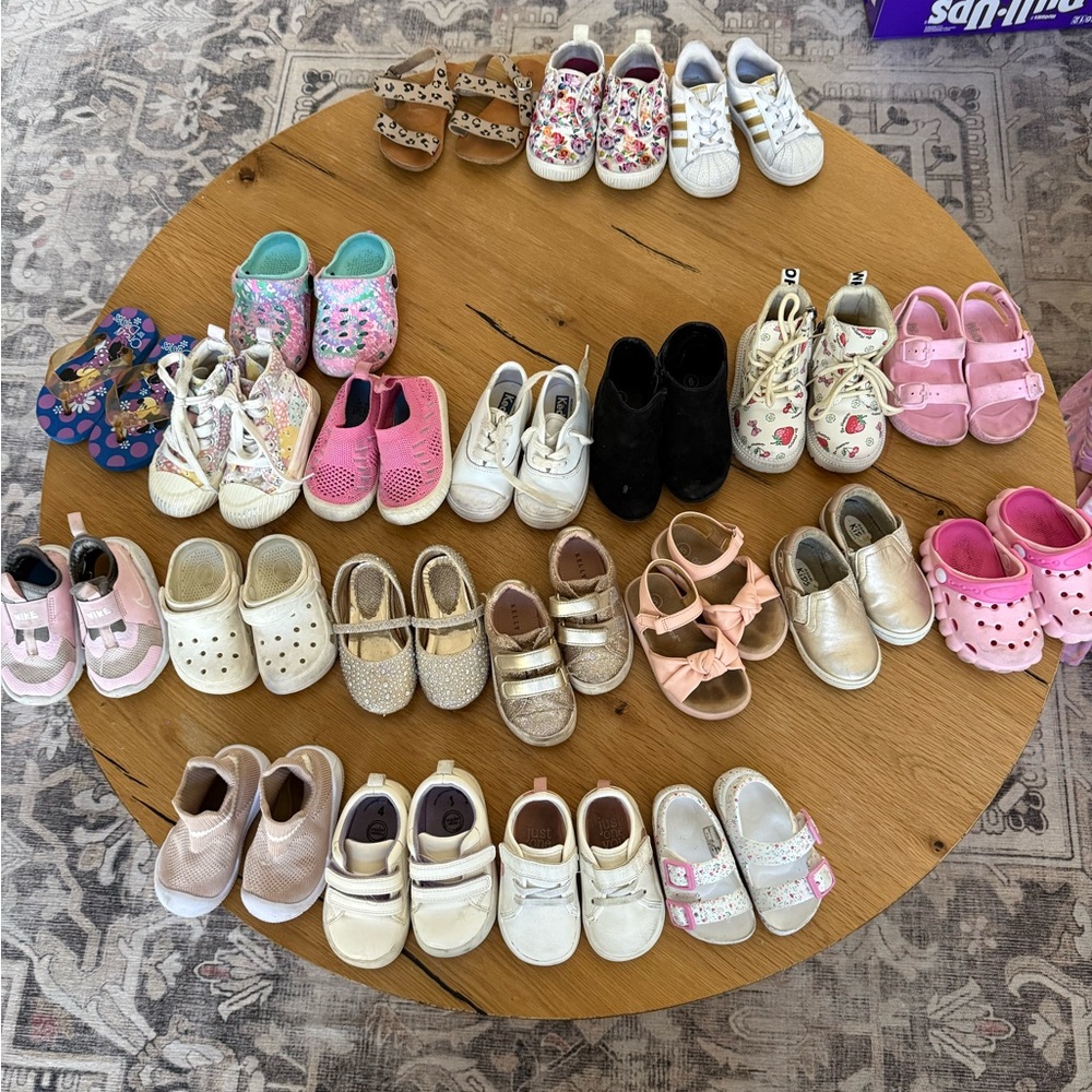 Toddler Girl Shoe Lot - 22 pairs